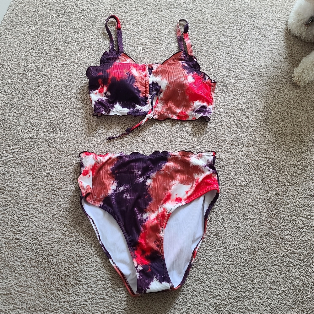 0XL Shein swim suit high waisted